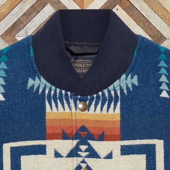 Pendleton Virgin Wool Chief Joseph Bomber Jacket - Picture 3 of 4